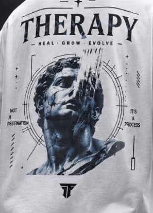 Back print macro: fractured classical statue artwork